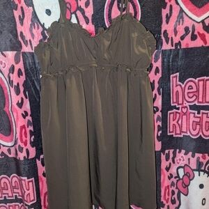 Brown Sleeveless Dress